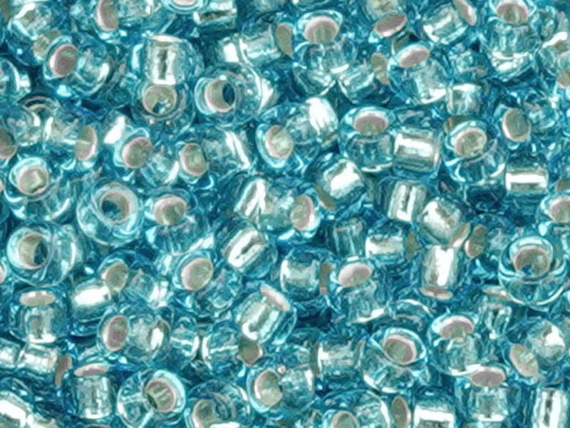 türkise Miyuki Rocailles Saatperlen 15/0 Farbe: 2429 Aquamar