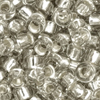 10g. Miyuki Rocailles Perlen 15/0 (~1,5mm) Farbe 2433 - Crystal Silver Shade