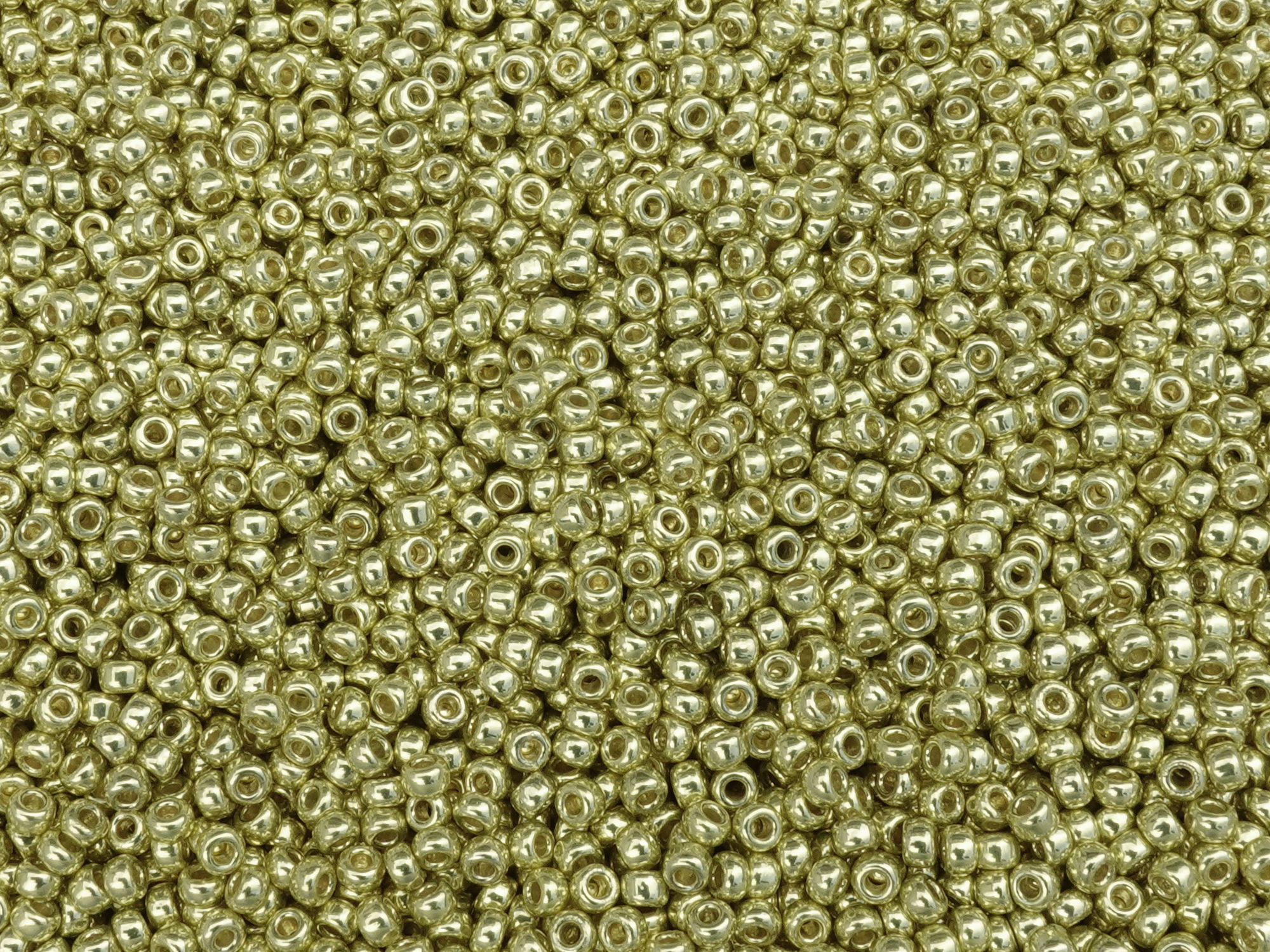 goldene Miyuki Rocailles Saatperlen Größe 11/0 (2mm) Farbe 5