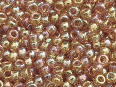 braune Miyuki Rocailles Saatperlen 15/0 Farbe 2456 - Nahaufn