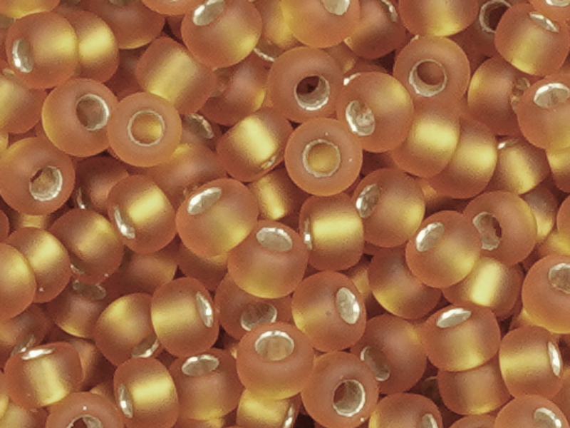 Miyuki Rocailles Glasperlen Größe 11/0 (2mm) Farbe 2422F bra