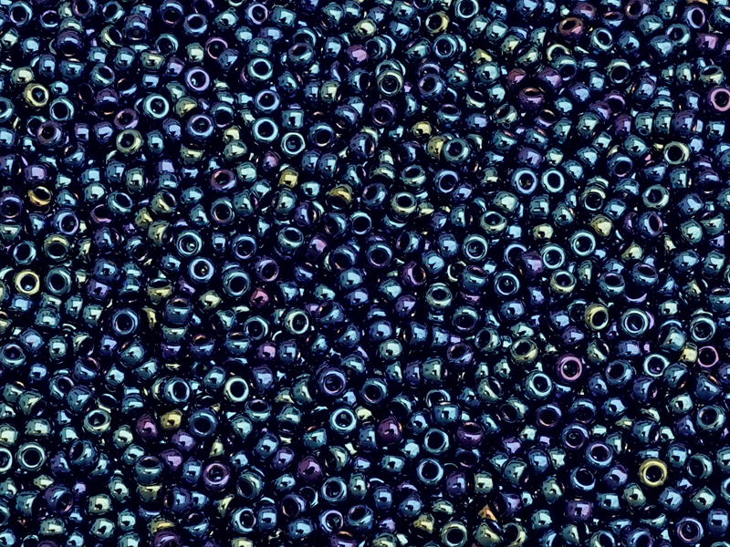 Miyuki Rocailles Saatperlen Größe 11/0 (2mm) Farbe 452 dunkl