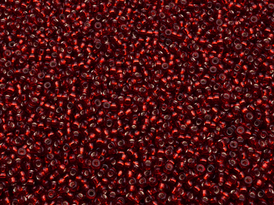 dunkelrote Miyuki Rocailles Saatperlen 15/0 Farbe 2427