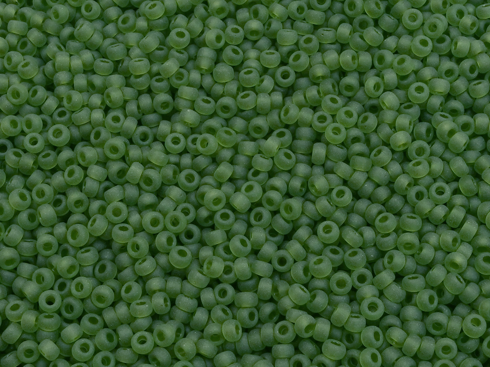 olivegrüne matte Miyuki Rocailles Saatperlen Größe 11/0 (2mm