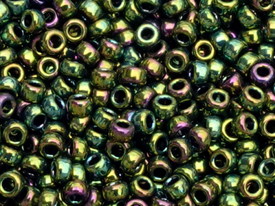 Miyuki Rocailles Saatperlen 15/0 Farbe 465 Metallicgrün - Na