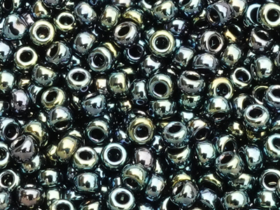 Miyuki Rocailles Saatperlen Größe 11/0 (2mm) Farbe 456 Metal