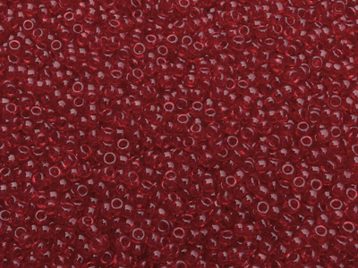 rote Miyuki Rocailles Saatperlen Größe 11/0 (2mm) Farbe 141D