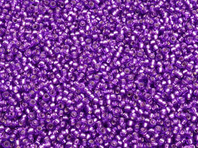 violette Miyuki Rocailles Saatperlen Größe 15/0 Farbe 1345