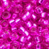 10g. Miyuki Rocailles Perlen 15/0 (~1,5mm) Farbe 1340 (Fuchsia mit Silbereinzug - gefärbt)