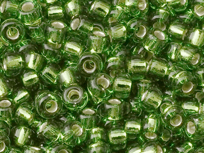 Miyuki Rocailles Seed Beads size 15/0 color 26 green - close