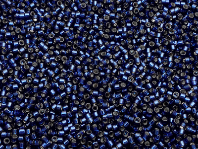 dunkelblaue MIYUKI Delica Perlen Größe 11/0 Farbe DB2191