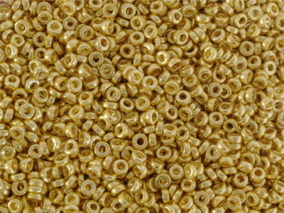 Miyuki Spacer Beads Farbe 4202 - Light Gold