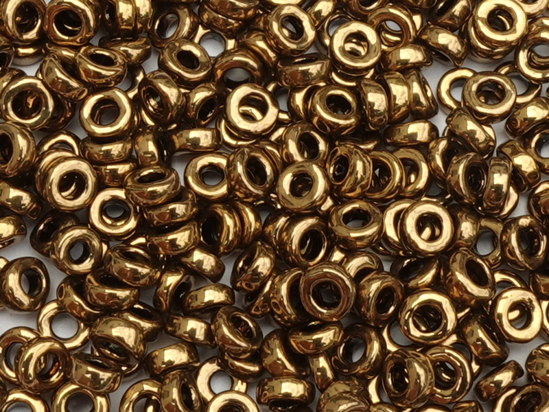 ringförmige Miyuki Spacer Perlen 3mm Farbe: 457 bronze
