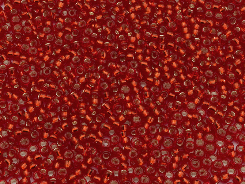 Miyuki Rocailles Seed Beads size 15/0 color: 11 red