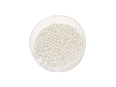 echte, weiße Muschelkernperlen 2mm
