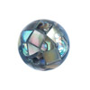 1 Stück big chips Abalone Mosaikperle rund 16mm