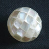 1 Stück Muschel Mosaikperle rund 18mm