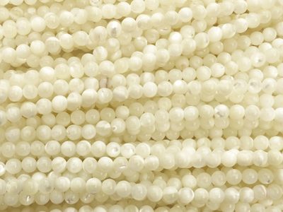 echte winzige runde Muschelperlen 3,5mm