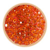 1 Stk. Wechsel-Chunk rose gold mit Glitzersteinen orange