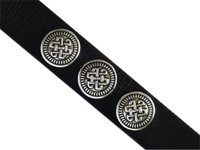 Knopf für Lederarmband Bild 1