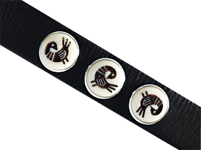 Knopf für Lederarmband Bild 1