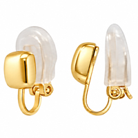 1 Paar Ohrclips für Anhänger ~15mm, goldfarbig