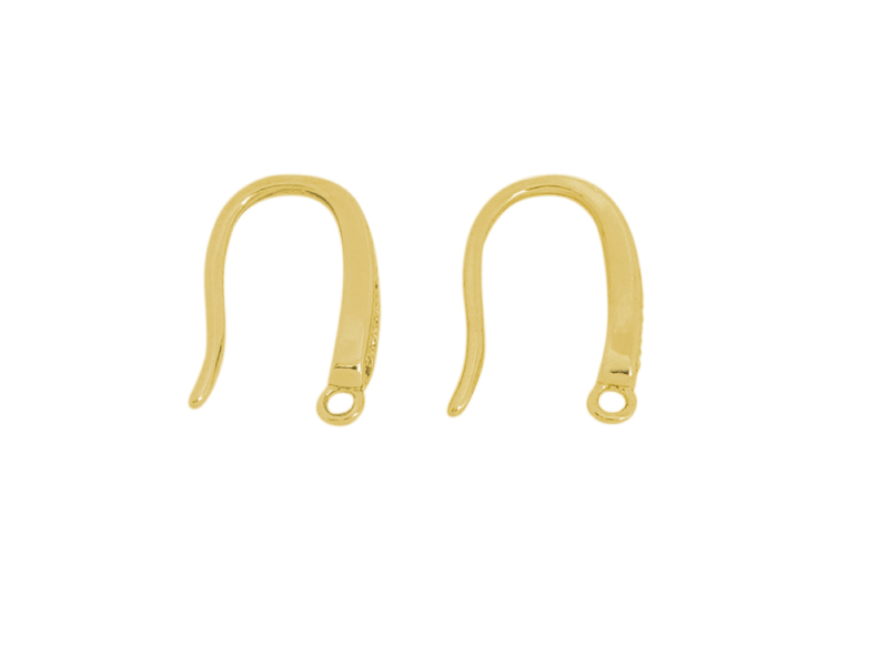 goldene Ohrhaken mit Strasssteinen zum Schmuckmachen