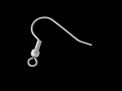silberne Ohrhaken, Ohrhänger zum Schmuckmachen