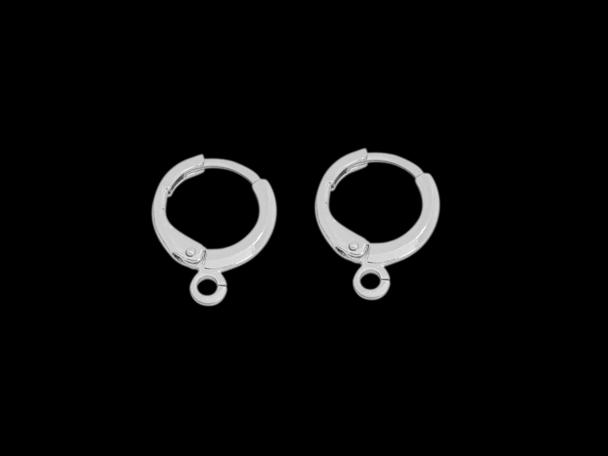 kleine runde silberne Brisuren 12mm zum Schmuckmachen