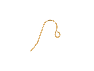 goldene einfache Ohrhaken, Ohrhänger aus Edelstahl günstig k
