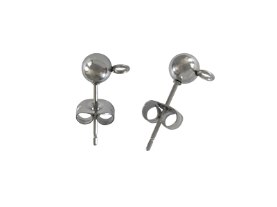 Edelstahl Ohrstecker zum Schmuckbasteln
