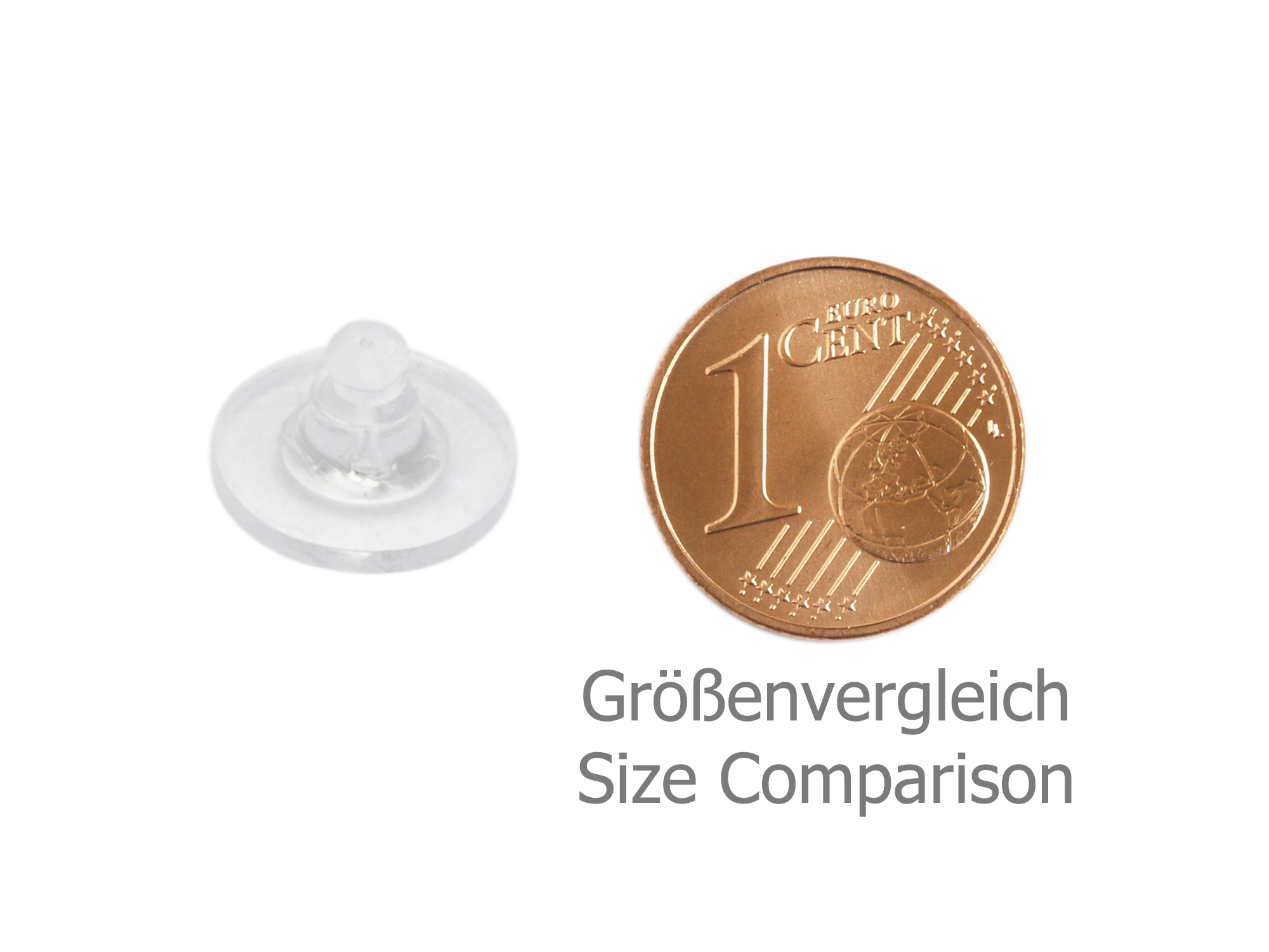 weiche Stöpsel Stopper aus PVC Kunststoff für Ohrstecker - G