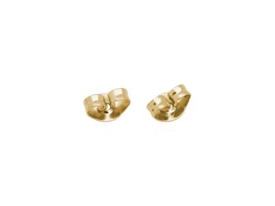 goldene Stöpsel Hintereile für Ohrstecker aus Edelstahl