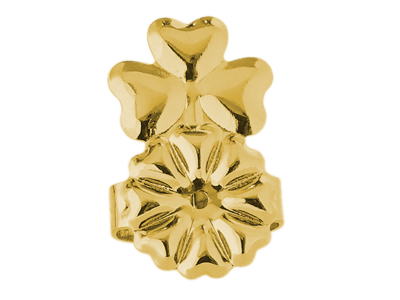 goldene Stöpsel für Ohrstecker für große Ohrläppchen