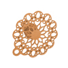 1 Paar Ohrstecker ornamental ~14mm, Edelstahl, rosegold