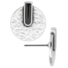 1 Paar Ohrstecker, Summer Beach ~16x18mm, Zinklegierung, antiksilber & schwarz