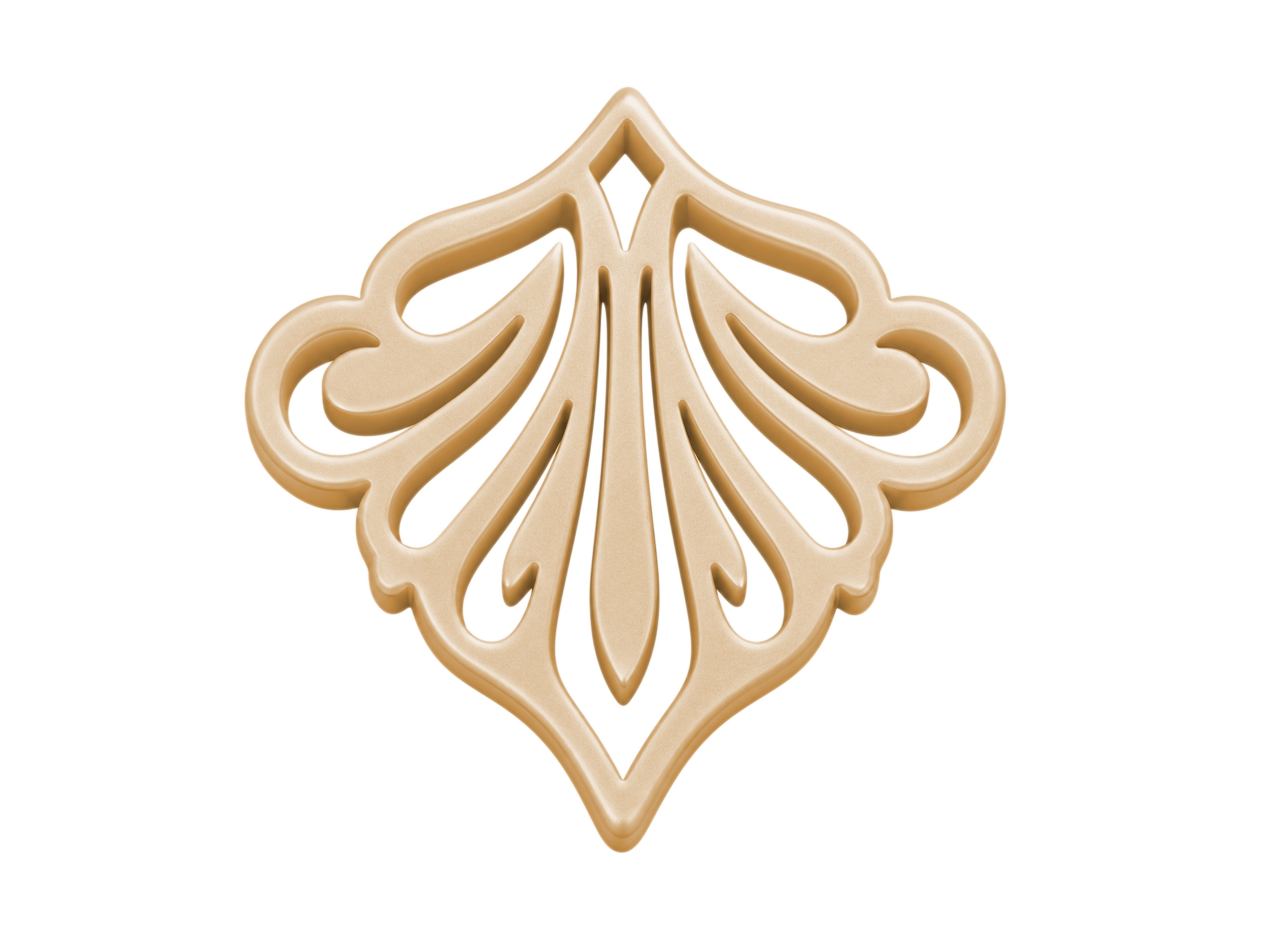 beige Ornamente zum Ohrringe machen