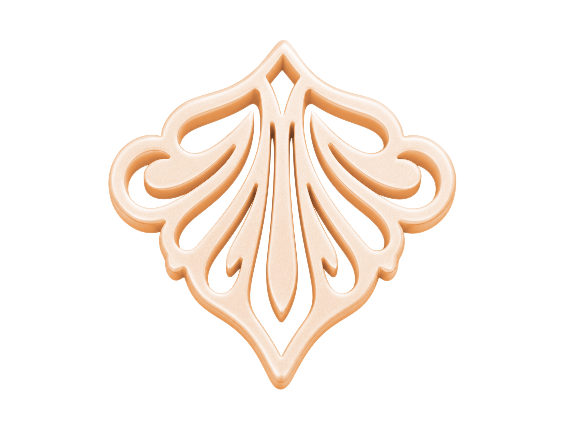 pfirsichfarbige Ornamente zum Ohrringe machen