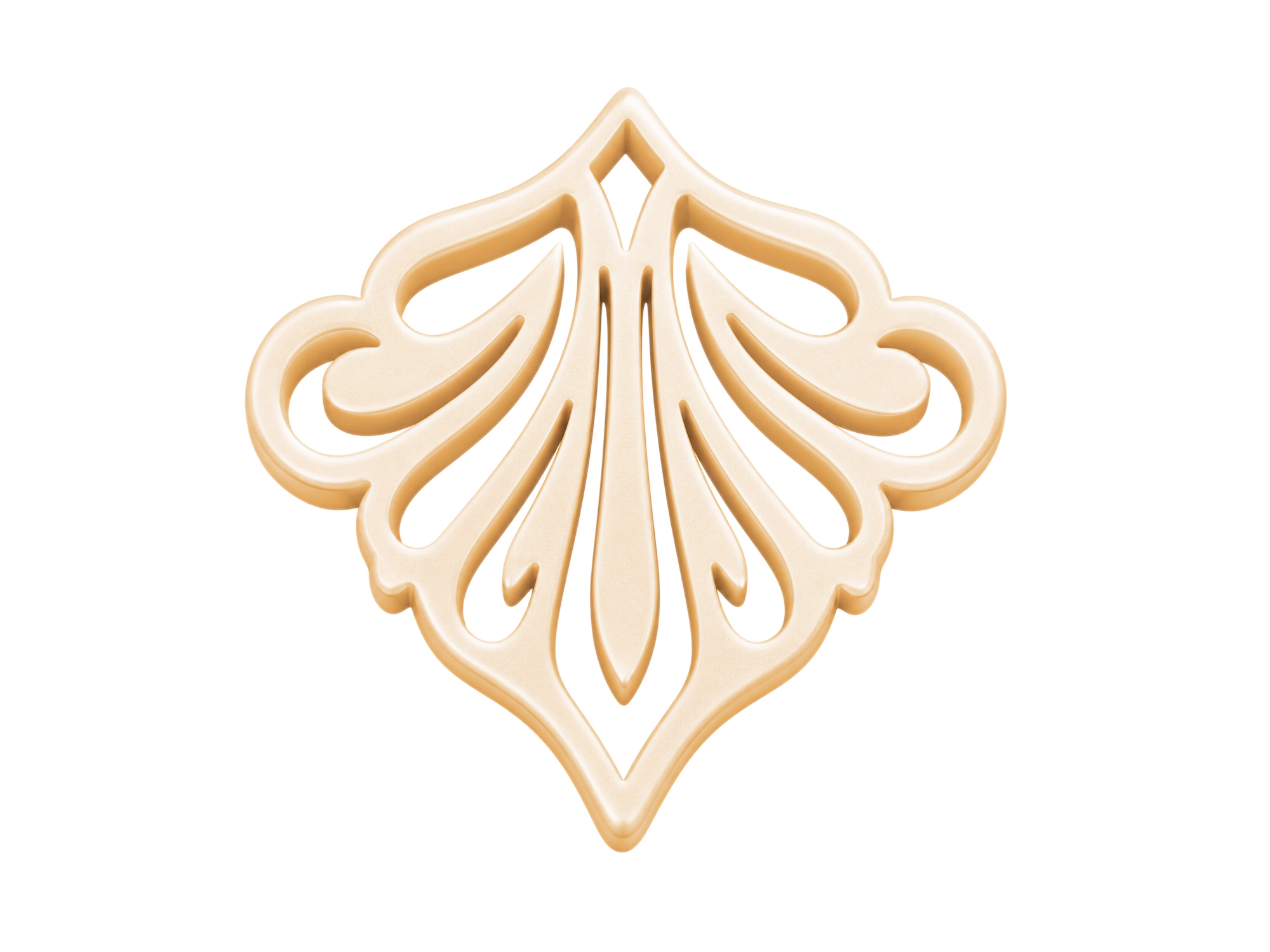 proseccofarbige Ornamente zum Ohrringe machen