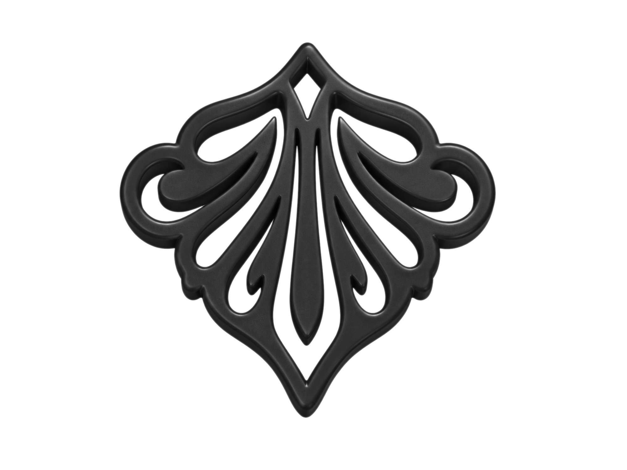 schwarze Ornamente zum Ohrringe machen