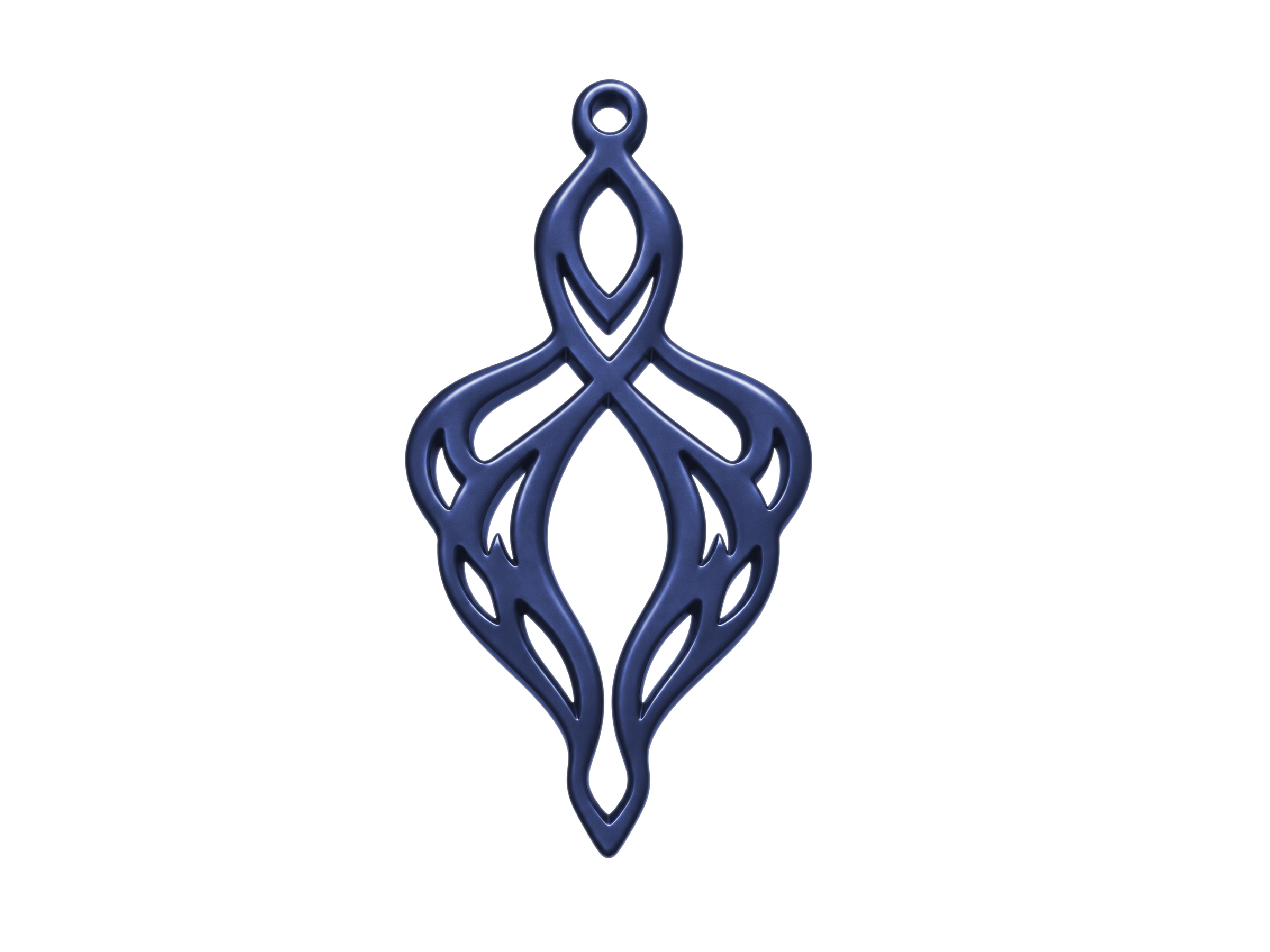 nachtblaue Ornamente zum Ohrringe machen