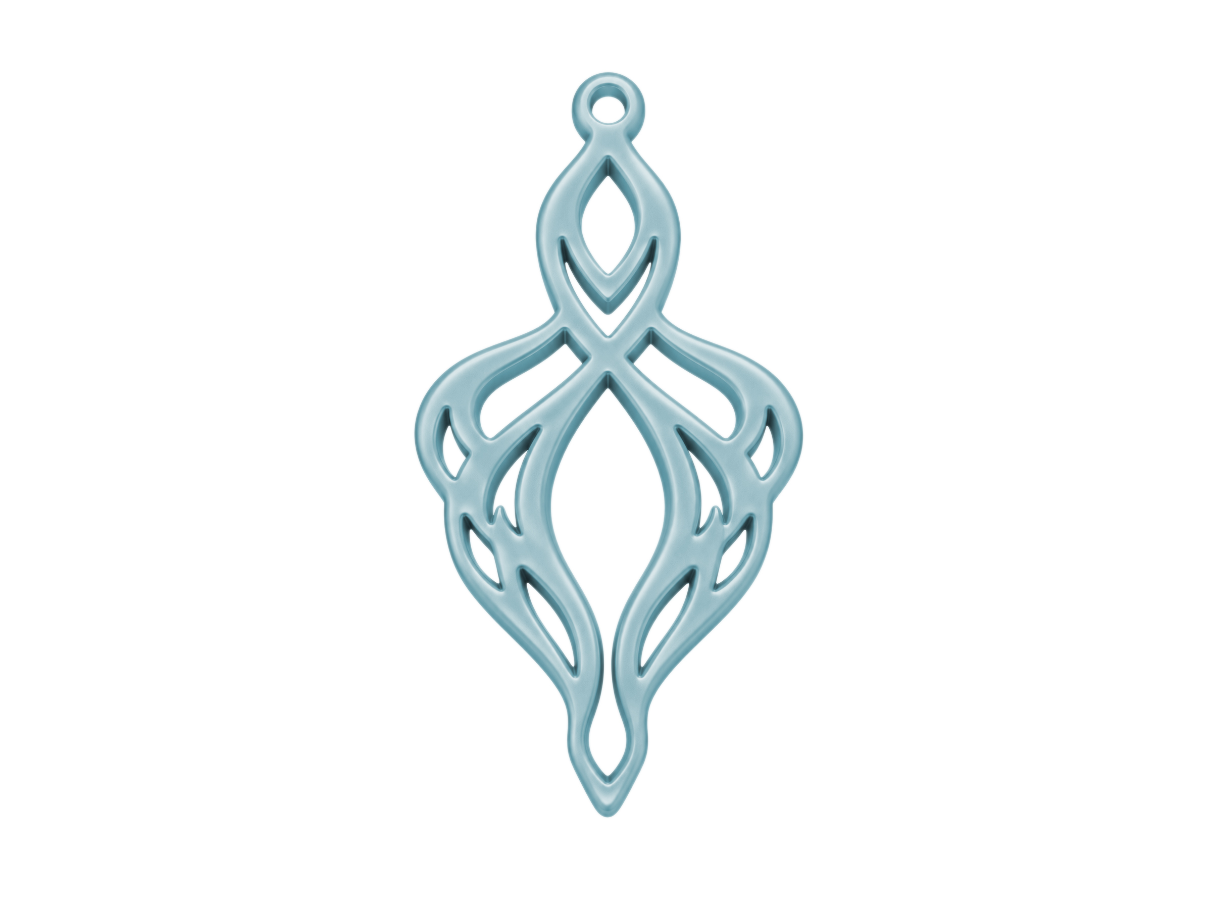 taubenblaue Ornamente zum Ohrringe machen