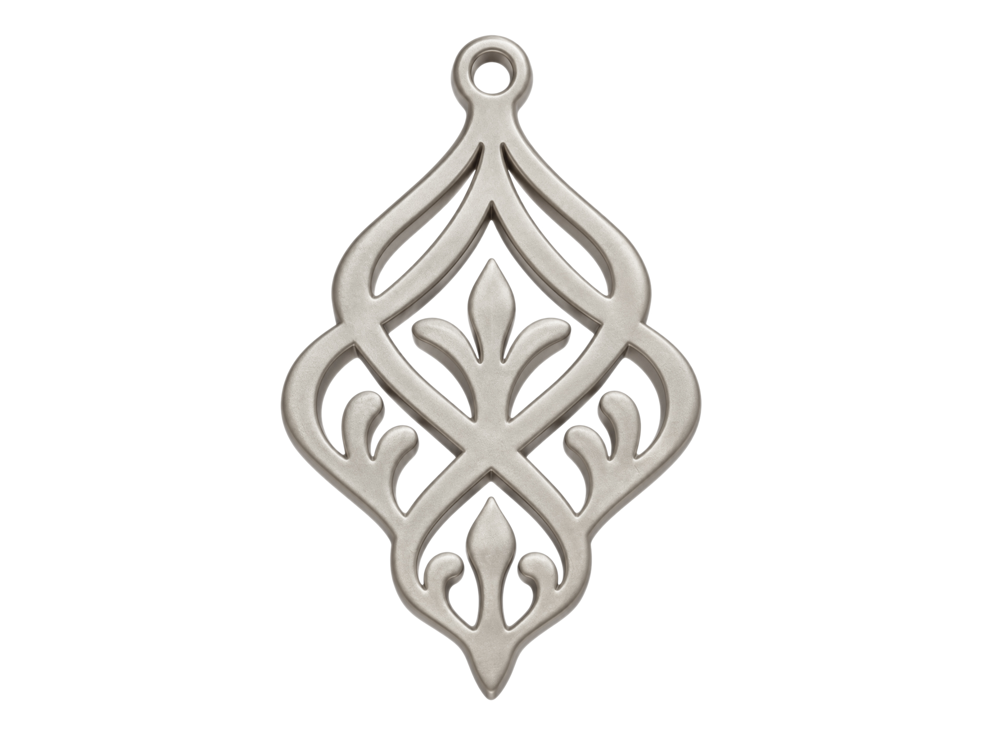 hellgraue Ornamente zum Ohrringe machen