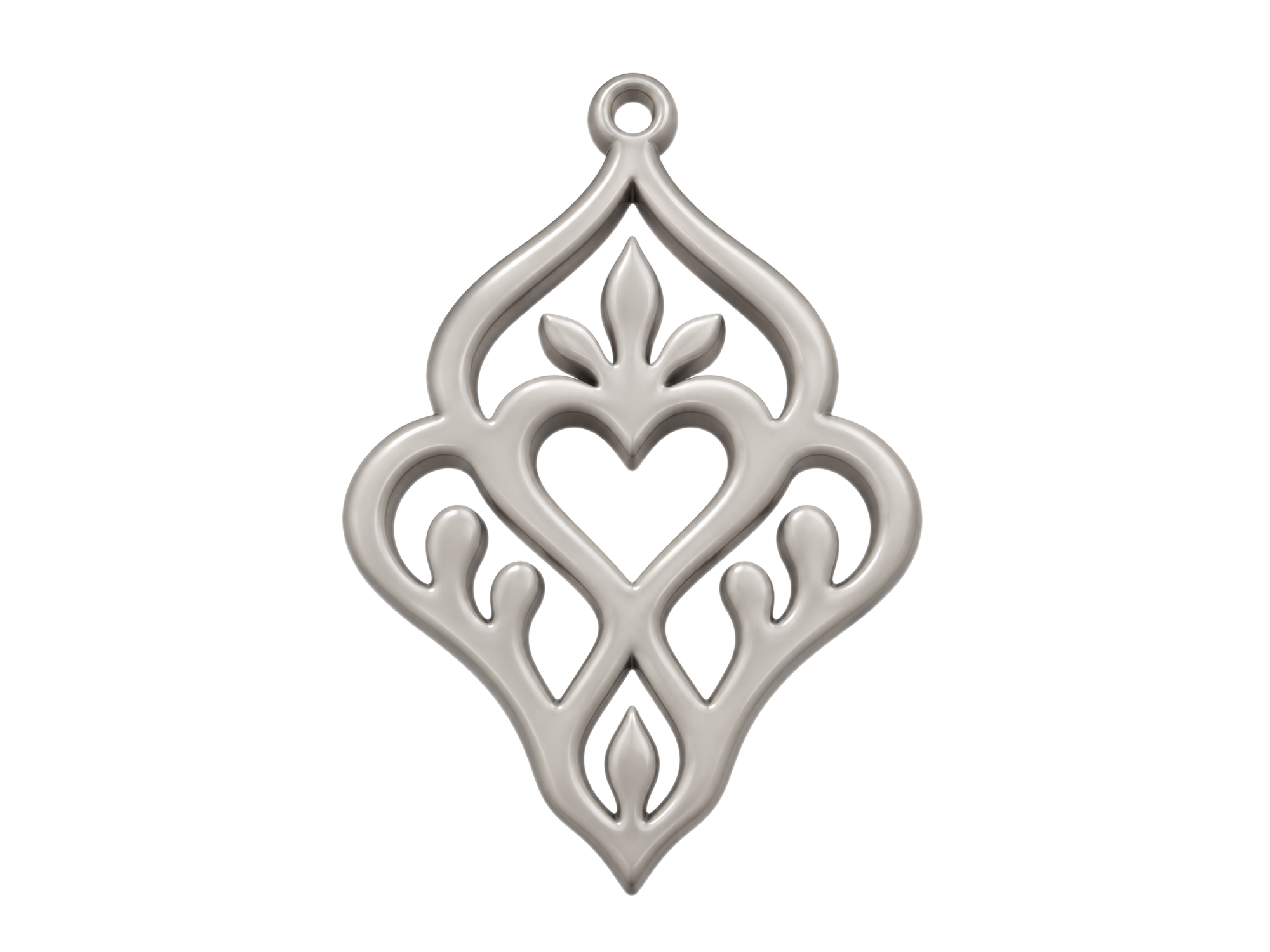 hellgraue Ornamente zum Ohrringe machen