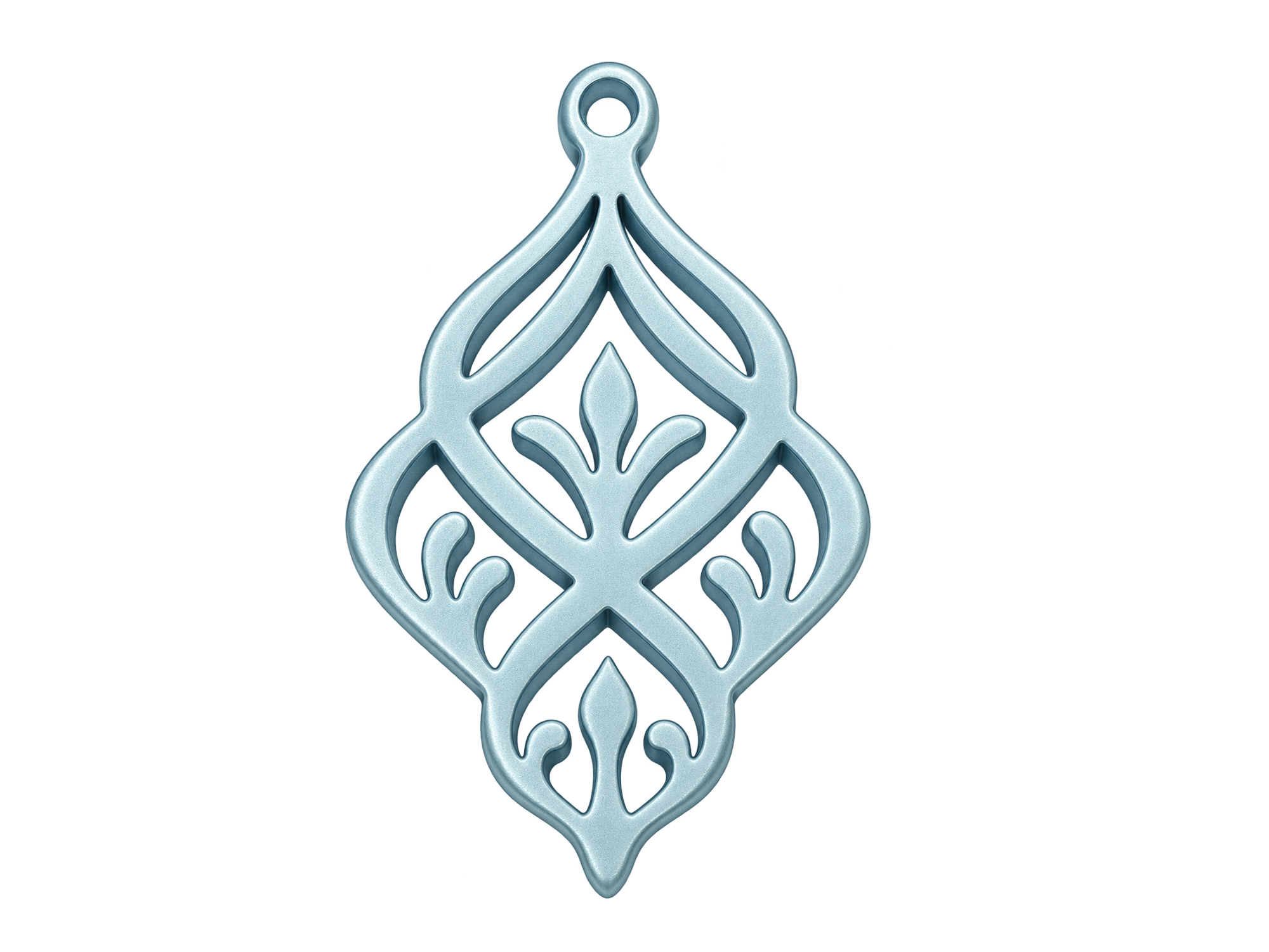 taubenblaue Ornamente zum Ohrringe machen