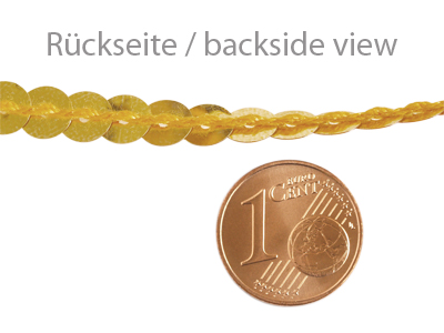 goldene Pailletten - Rückseite