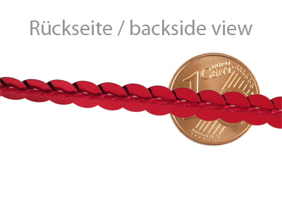 rote Pailletten - Rückseite
