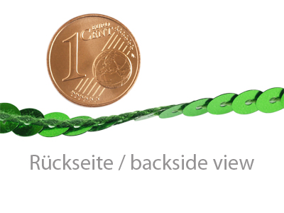 grüne Pailletten - Rückseite