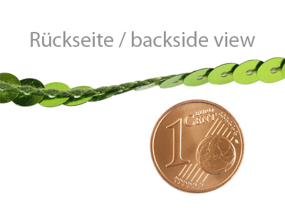 hellgrüne Pailletten - Rückseite