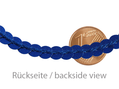 dunkelblaue Pailletten - Rückseite